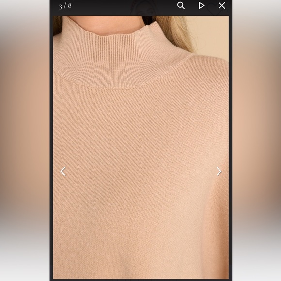 Light Mocha Sweater Medium/ Large - Picture 2 of 3